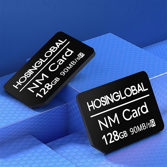 Carte Mémoire NM 128Go 90MB/s Huawei P30 P40 P50 Mate 20 30 40 Nano Memory Compatible Smartphone