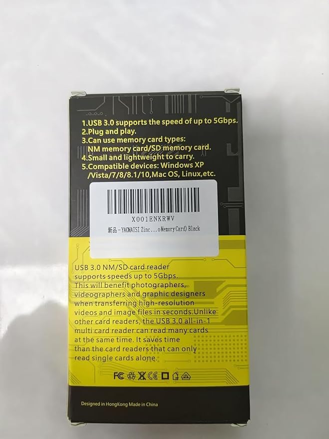 Lecteur Carte Mémoire USB 3.0 NM & SD – Adaptateur Nano Memory Huawei Haute Vitesse pour PC Smartphone