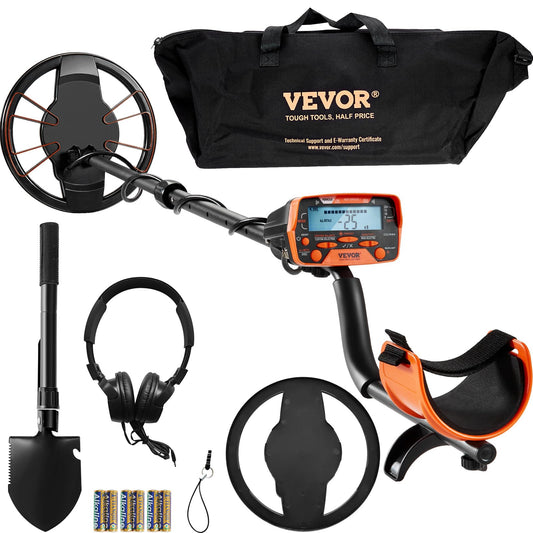 Détecteur de Métaux Professionnel Étanche IP68 avec Écran LCD – Détecteur d’Or et Pièces Réglable 7 Modes Bobine 25,4 cm