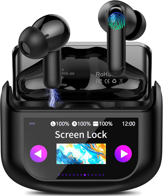 Écouteurs Traducteurs IA 164 Langues – Bluetooth 5.4, Écran LED, ANC/ENC, IPX7, Autonomie 48 h