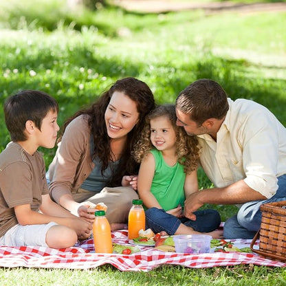 Couverture de Pique-Nique Imperméable & Pliable 200x200 cm – Tapis de Plage & Camping avec Poignée – Jardin BBQ Voyage Randonnée