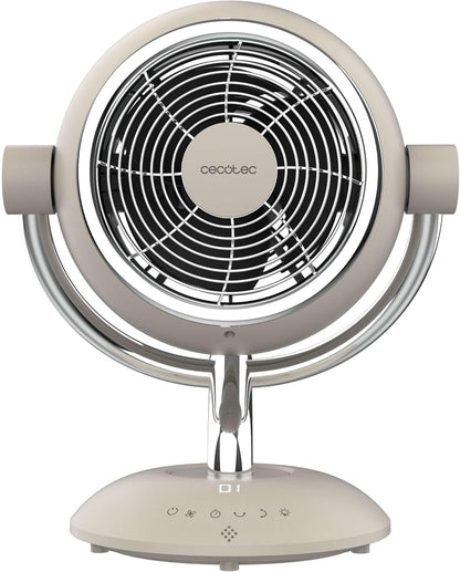Ventilador de mesa silencioso de 35 W – Mando a distancia, 6 velocidades, temporizador de 9 h, LED