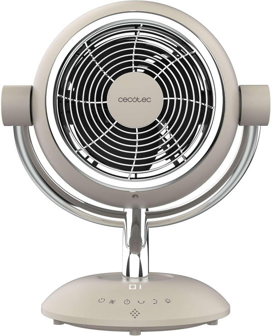 Ventilateur de Table Silencieux 35W – Télécommande, 6 Vitesses, Minuterie 9h, LED
