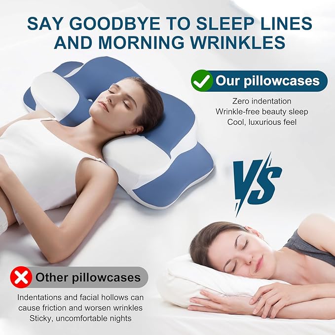 Oreiller Orthopédique Mémoire de Forme Anti Ronflement – Coussin Ergonomique Cervical pour Sommeil Confortable – Oreiller Apnée du Sommeil pour Dormeurs sur le Côté, le Dos et le Ventre
