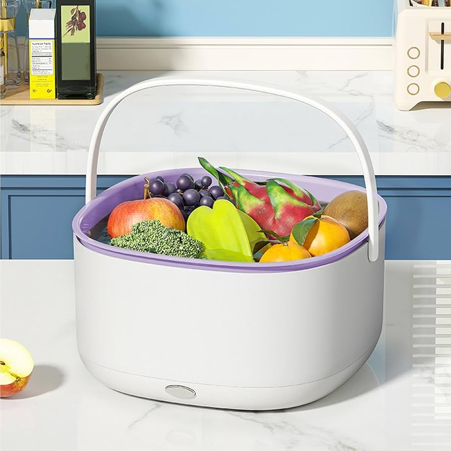 Machine de Nettoyage pour Fruits et Légumes – Laveur Électrique avec Panier de Lavage
