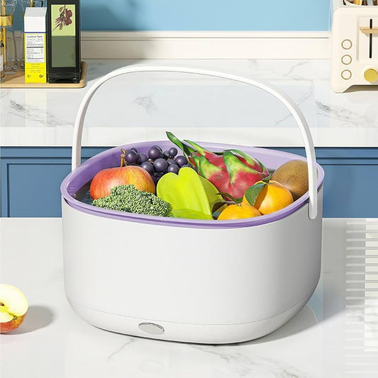 Machine de Nettoyage pour Fruits et Légumes – Laveur Électrique avec Panier de Lavage