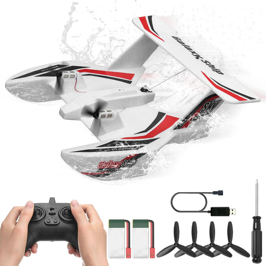 Avion RC 2.4G 3 Canaux en Mousse EPP – Planeur Radiocommandé Air & Eau – Jouet Télécommandé Enfant