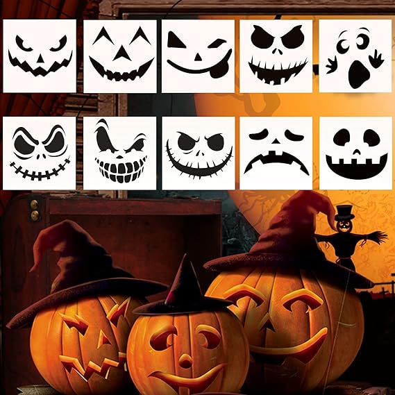 Kit Sculpture Citrouille Halloween 11 Pièces – Outils Gravure Acier Inoxydable avec Étui