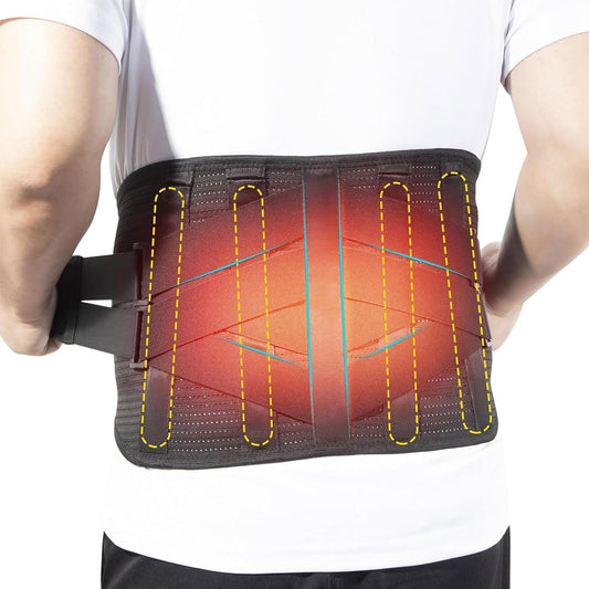 Ceinture Lombaire Chauffante Rechargeable Sans Fil – Soutien du Dos, Chaleur Thérapeutique, Maintien Lombaire Réglable, Confort Quotidien Homme Femme