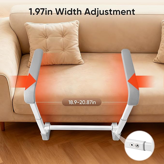 Aide au Lever pour Canapé et Fauteuil Réglable – Barre d’Appui Antidérapante pour Seniors et PMR – Support de Relevage avec 3 Hauteurs Réglables