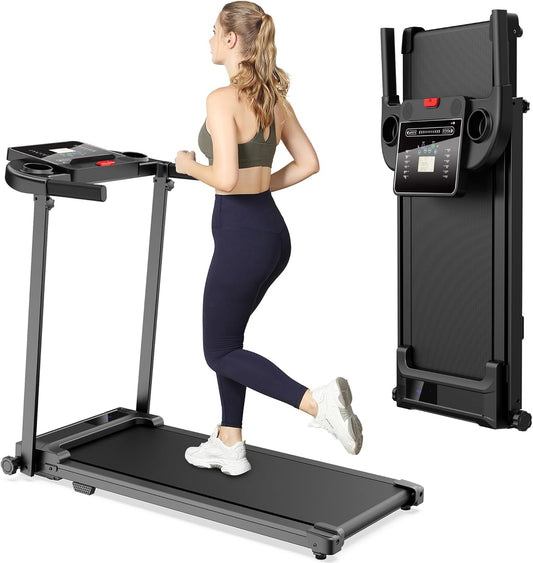Tapis de Marche Pliable Motorisé 10 km/h – Walking Pad Silencieux Écran LCD – Fitness & Cardio Maison & Bureau