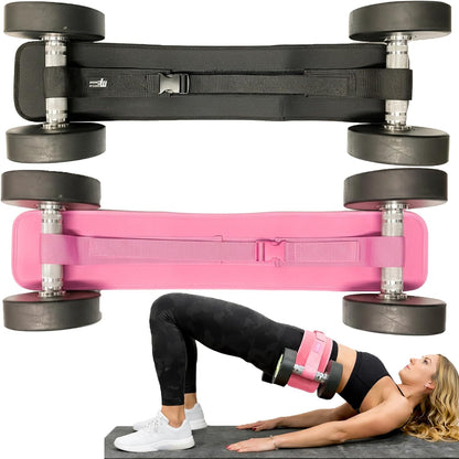 Ceinture Hip Thrust Réglable – Pour Haltères & Poids, Musculation Fessiers, Fitness & Entraînement à Domicile