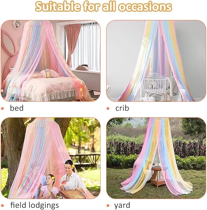 Moustiquaire de Lit Rose Universelle Pliable – Ciel de Lit Anti-Insectes pour Adulte Bébé Chambre Voyage Camping