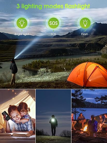 Batterie Externe Solaire 52800mAh 30W PD USB-C | Power Bank Sans Fil avec 3 Câbles Intégrés, 7 Sorties, Lampe Torche LED | Chargeur Portable Étanche pour Smartphone, Tablette, Randonnée – Noir Vert