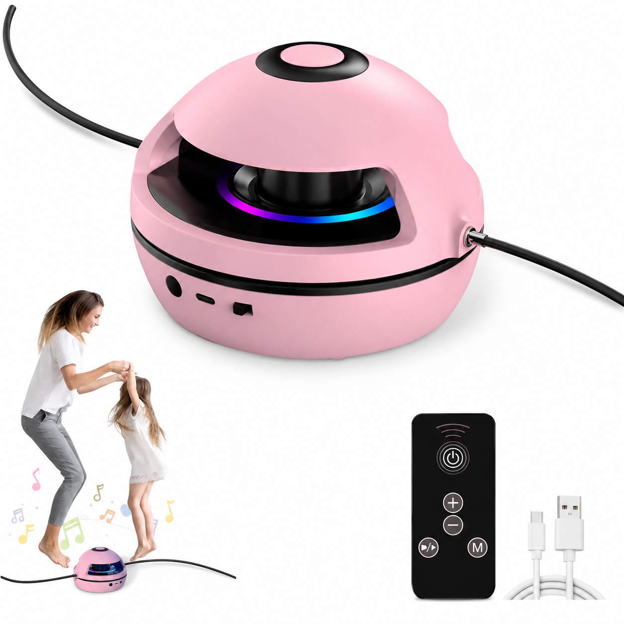 Machine de Saut à la Corde Automatique avec Compteur LED – Corde à Sauter Électrique 10 Vitesses – Fitness Cardio Enfants & Adultes