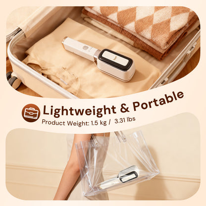 Fer à Vapeur Portatif 3-en-1 – Défroisseur Vêtements Portable Voyage – Repassage Rapide