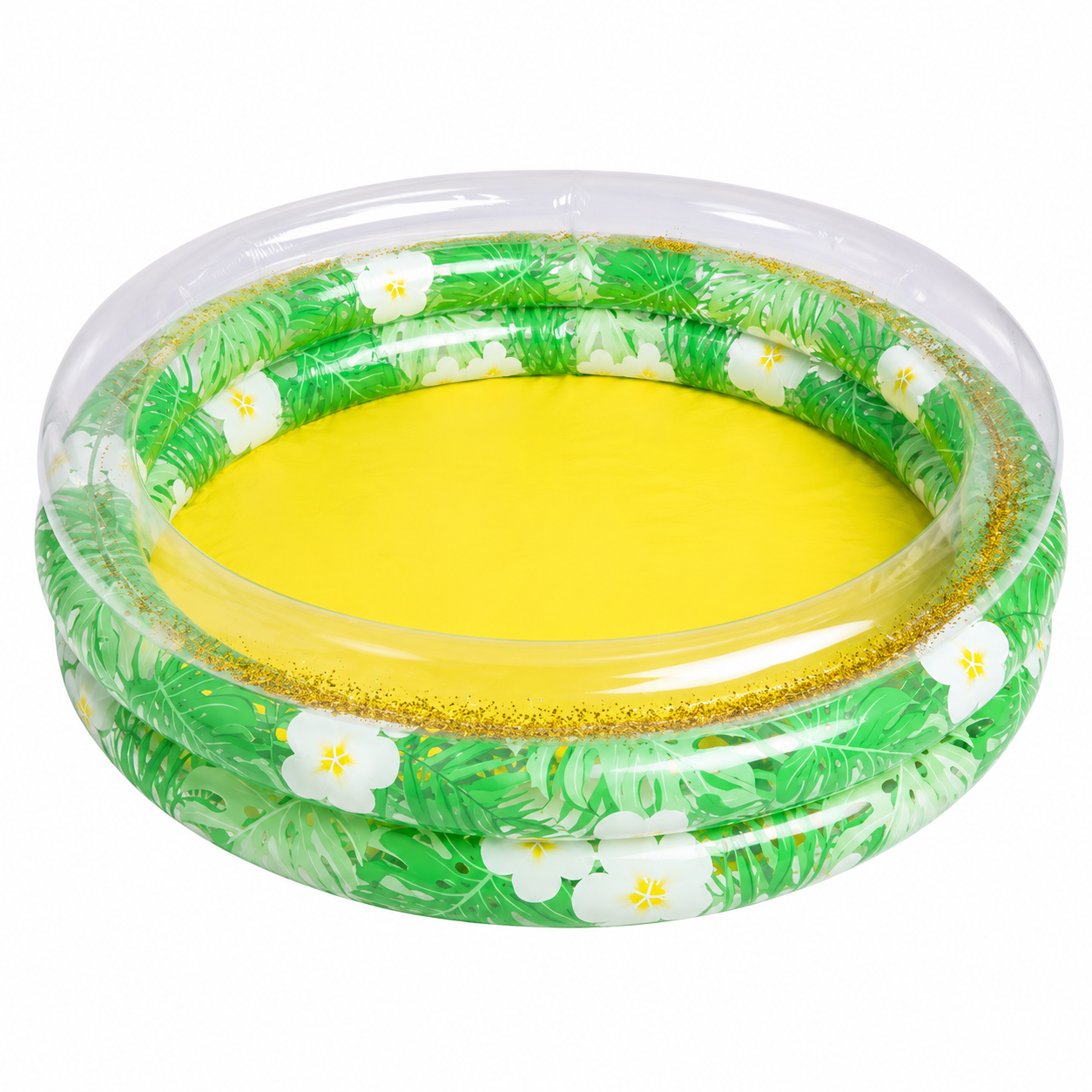 Piscine Gonflable Ronde Enfant 120 cm – Motif Citron – Bassin de Jeu Intérieur & Extérieur