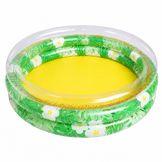 Piscine Gonflable Ronde Enfant 120 cm – Motif Citron – Bassin de Jeu Intérieur & Extérieur