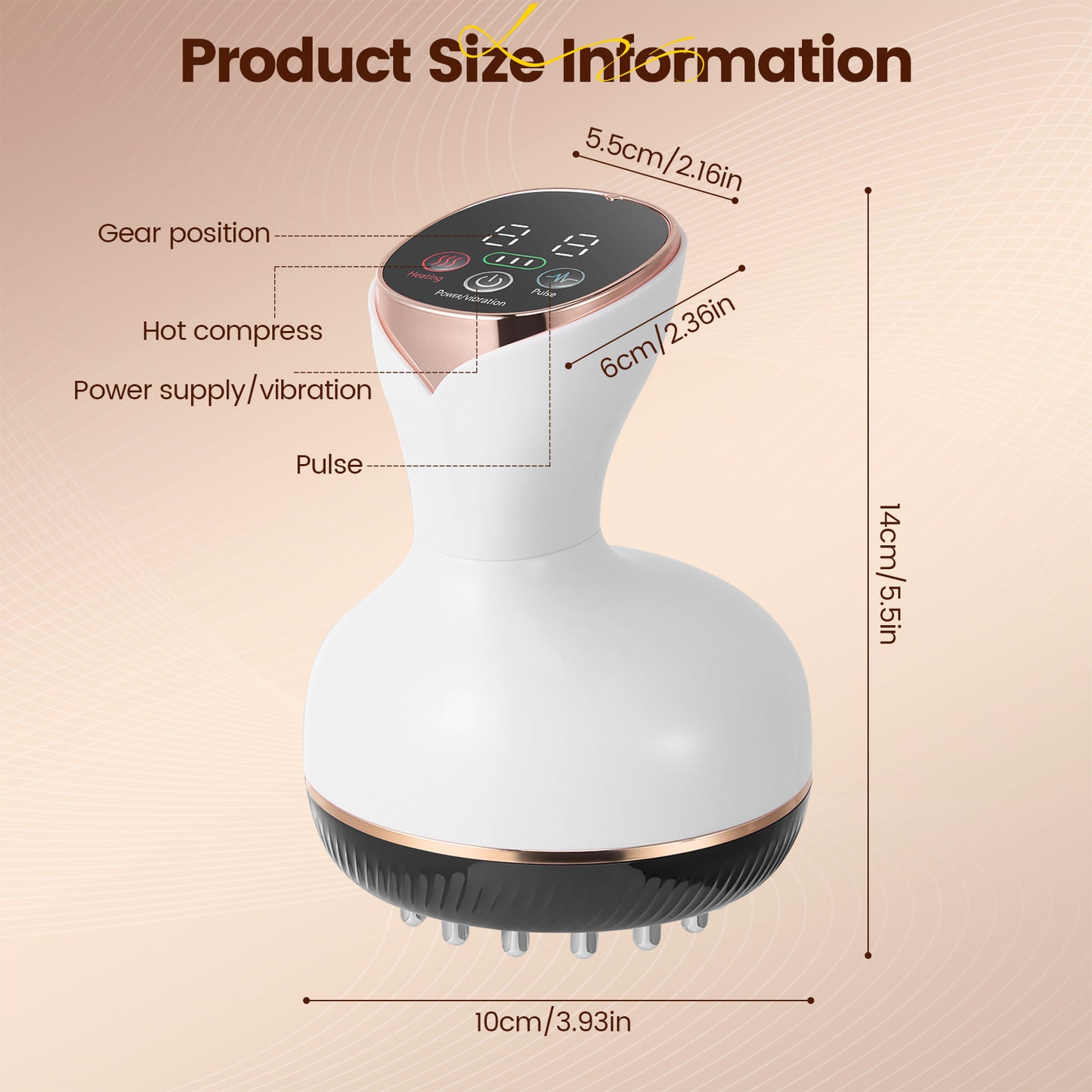 Appareil de Ventouses Électriques Massage Anti-Cellulite – Massage Chauffant Guasha Sous Vide