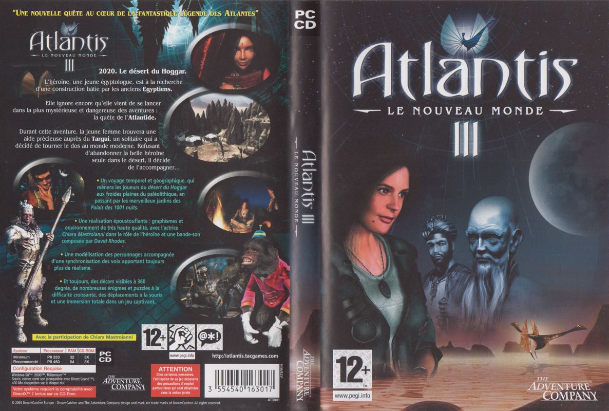 jeu pc atlantis III le nouveau monde