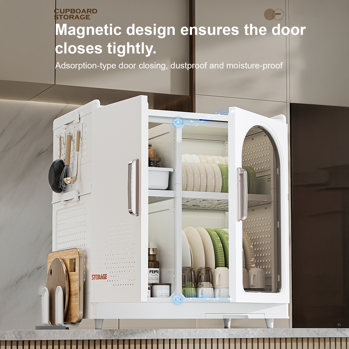 Armoire de Rangement Pliable Multifonction – Meuble Empilable Grande Capacité Cuisine Salon