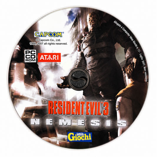 Resident Evil 3 Nemesis Jeu PC CD-ROM Capcom Atari CD Seul Occasion