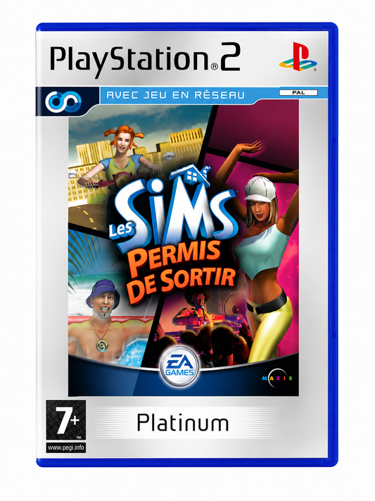 Les Sims Permis de Sortir Platinum PS2 PlayStation 2 PAL Français Jeu de Simulation de Vie
