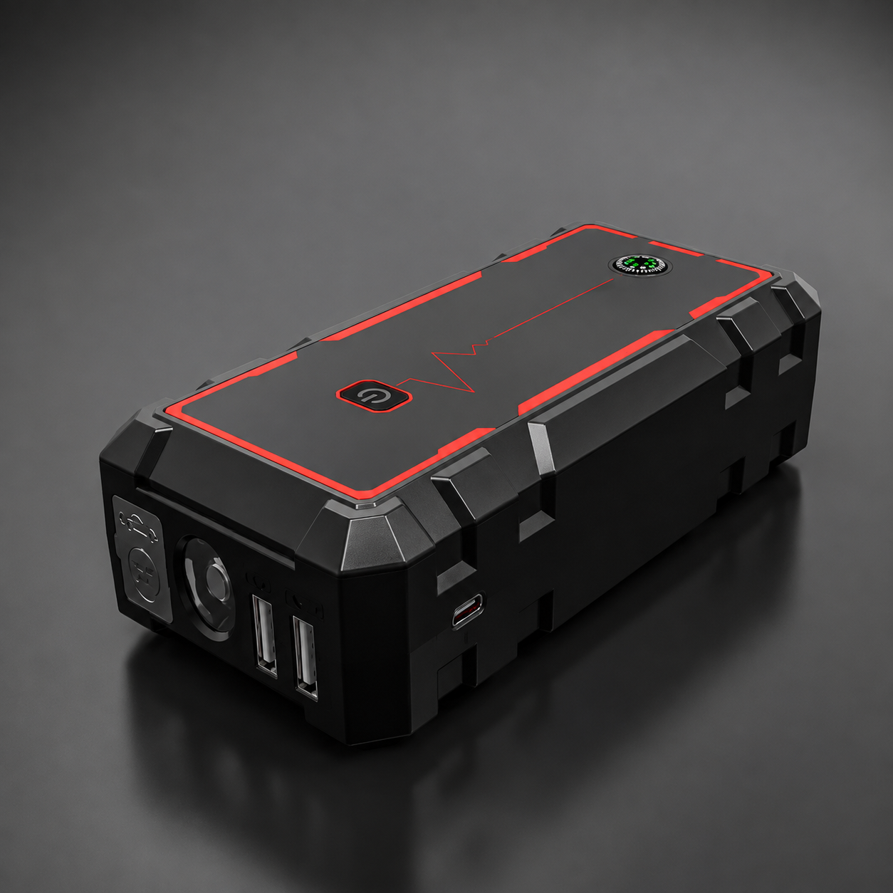 Booster de Batterie Portable 1600A 12000 mAh | Démarreur 12V | Power Bank USB