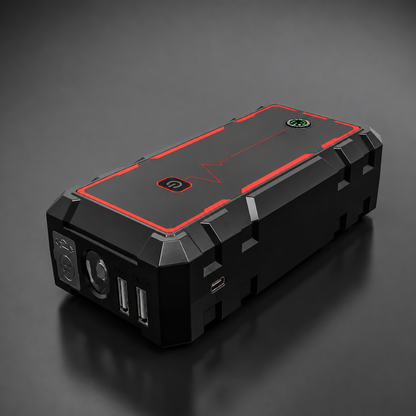 1600A 12000mAh 便携式应急启动电源 | 12V 汽车启动器 | USB 移动电源