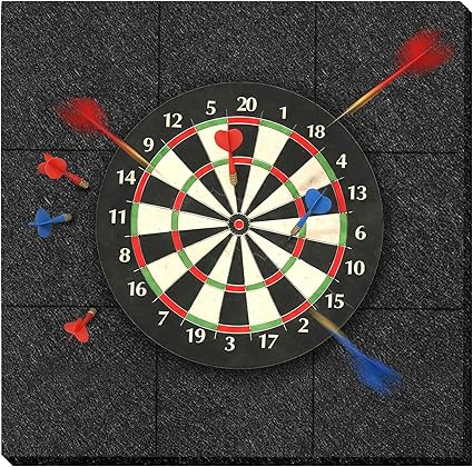Protection Murale 90x90 cm pour Cible de Fléchettes – Panneau en Feutre et Liège Résistant aux Impacts – Protection Murale pour Jeu de Fléchettes – Noir