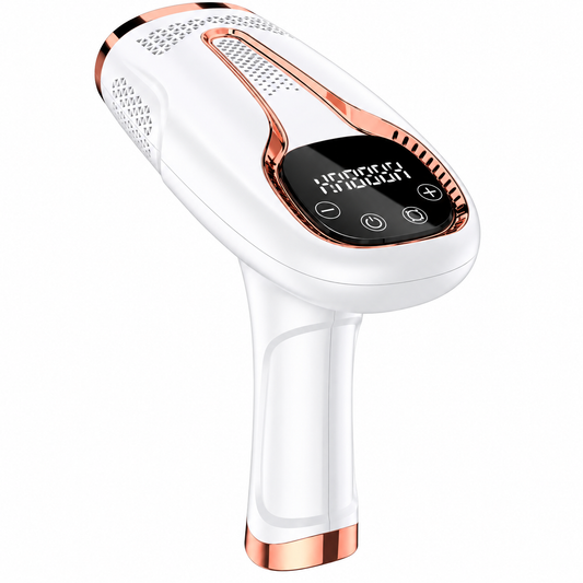Épilateur IPL Lumière Pulsée avec Refroidissement – Réduction Progressive des Poils Corps & Visage – Portable Femme – Prise EU