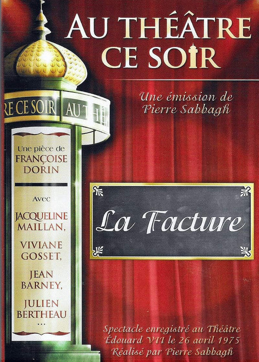 Dvd Au Théâtre Ce Soir La Facture