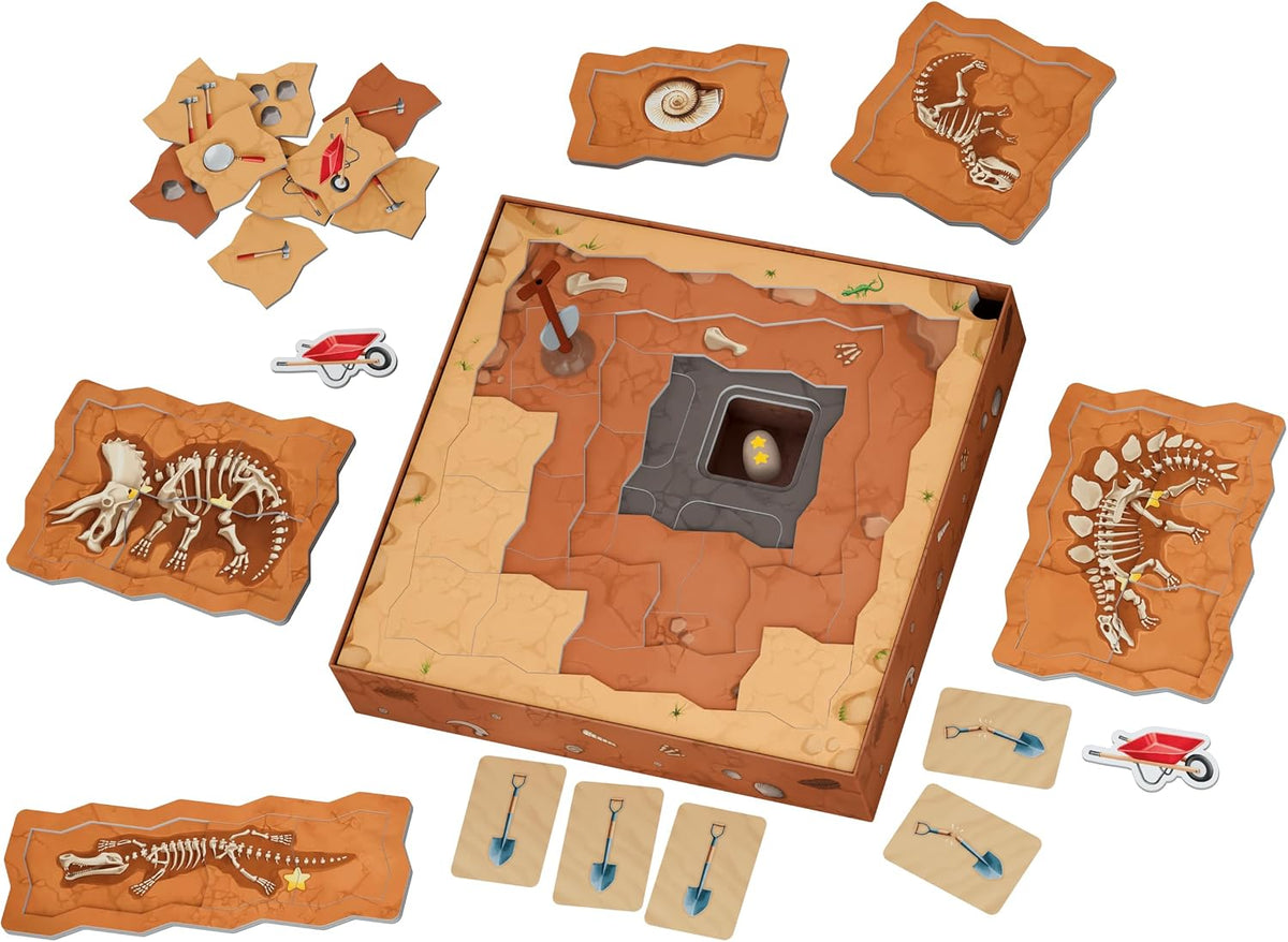 Archéo – Jeu de Société Coopératif Enfant dès 5 Ans – Jeu de Fouilles Archéologiques 3D – Jeu Éducatif et Familial – 1 à 5 Joueurs – Version Française