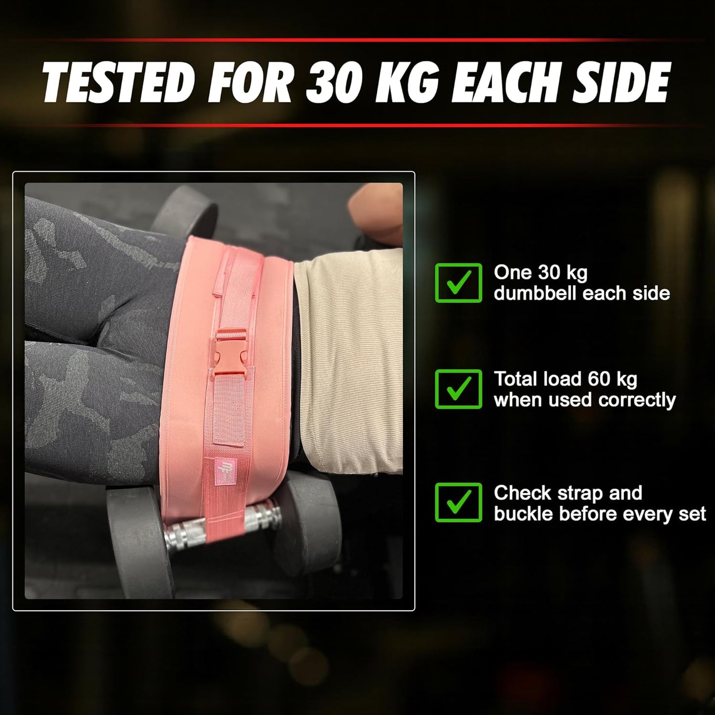 Ceinture Hip Thrust Réglable pour Haltères et Poids Musculation Fessiers Fitness Entraînement à Domicile