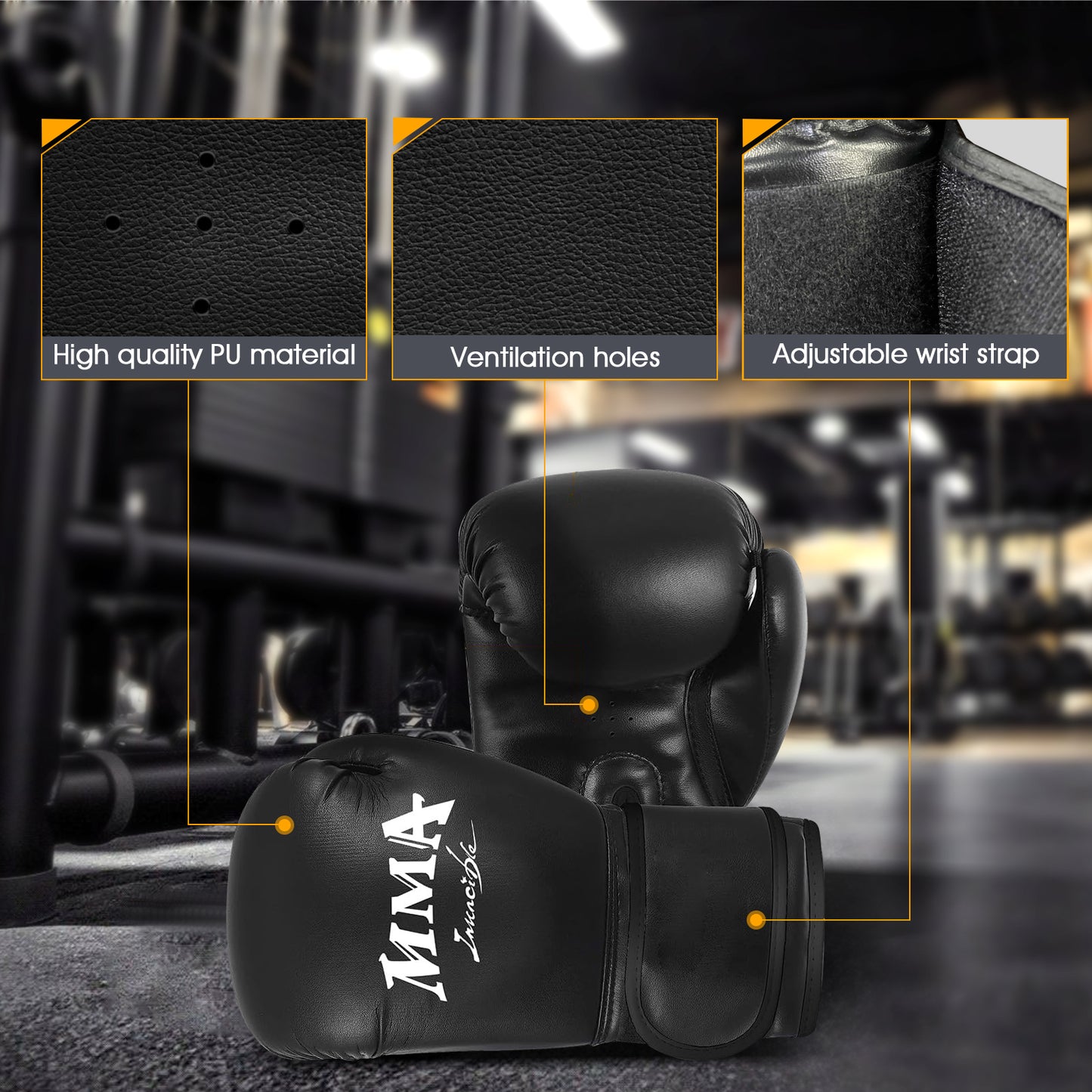 Sac de Frappe 120 cm avec Gants et Accessoires – Sac de Boxe pour Entraînement Fitness et MMA – Suspension Incluse – Adulte Débutant Confirmé