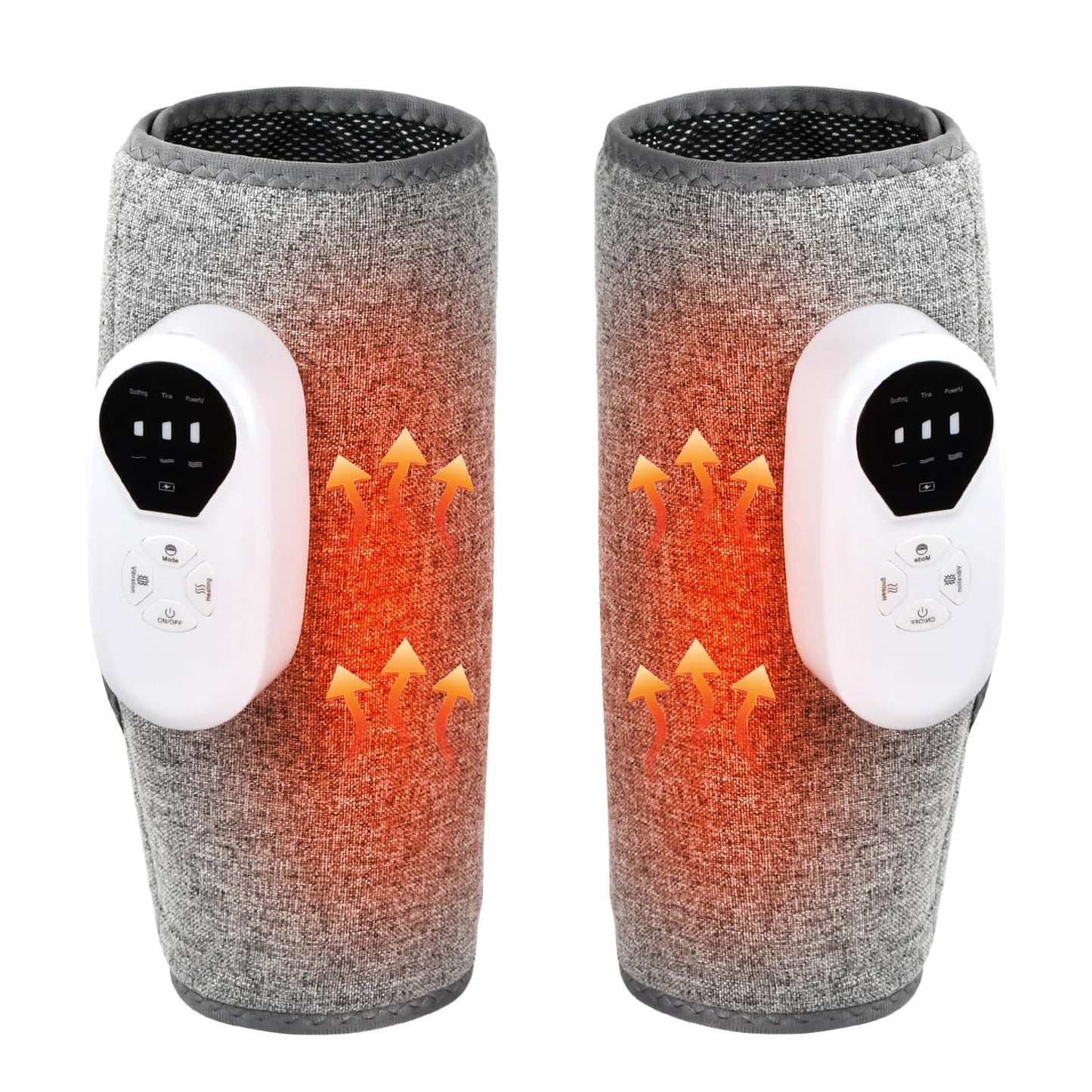 Masseur de Jambes à Compression d’Air – Chauffant et Vibrant 3 Modes – Masseur Mollets Sans Fil Rechargeable – Relaxation et Bien-Être