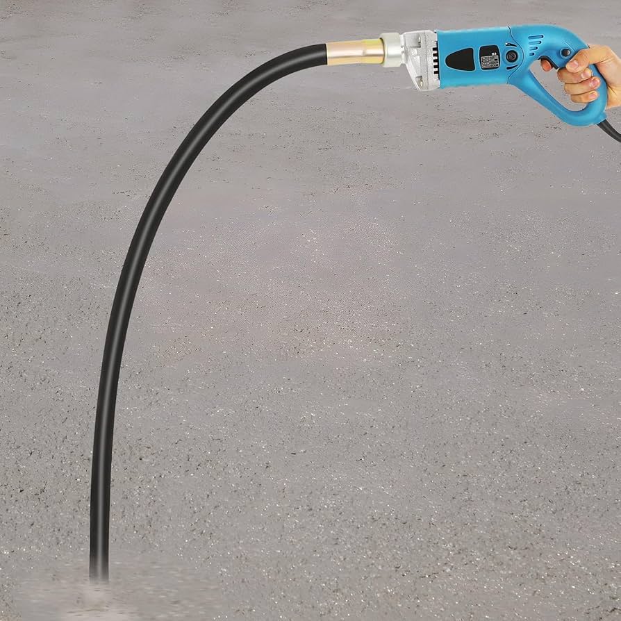 Vibreur à Béton Électrique Sans Fil 1300W – Outil Vibrant Portable avec Tige 1.5/2 m