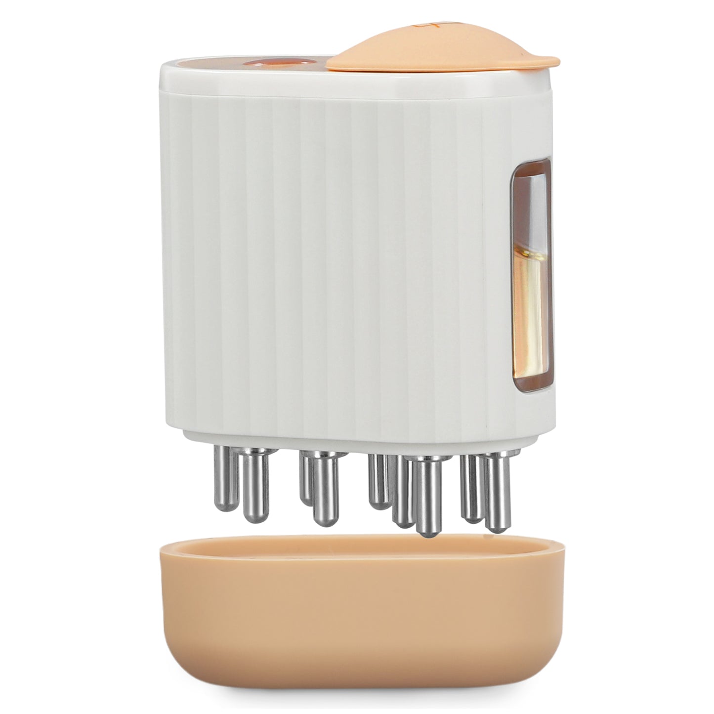 Applicateur d’Huile Capillaire Électrique 2 en 1 – Masseur de Cuir Chevelu et Distributeur d’Huile pour Cheveux