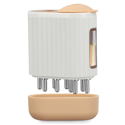 Applicateur d’Huile Capillaire Électrique 2 en 1 – Masseur de Cuir Chevelu et Distributeur d’Huile pour Cheveux