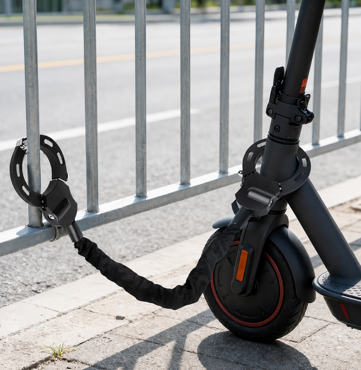 Antivol Trottinette Électrique & Vélo – Câble Acier + Verrou à Clé – Cadenas Portable