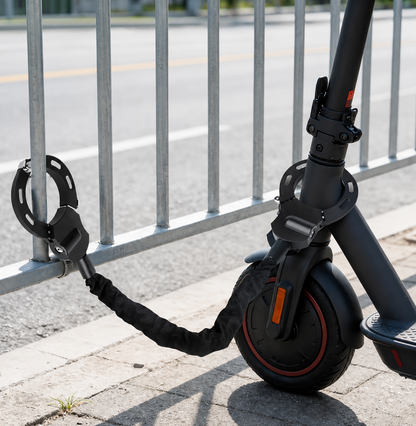 Antivol Trottinette Électrique & Vélo – Câble Acier + Verrou à Clé – Cadenas Portable