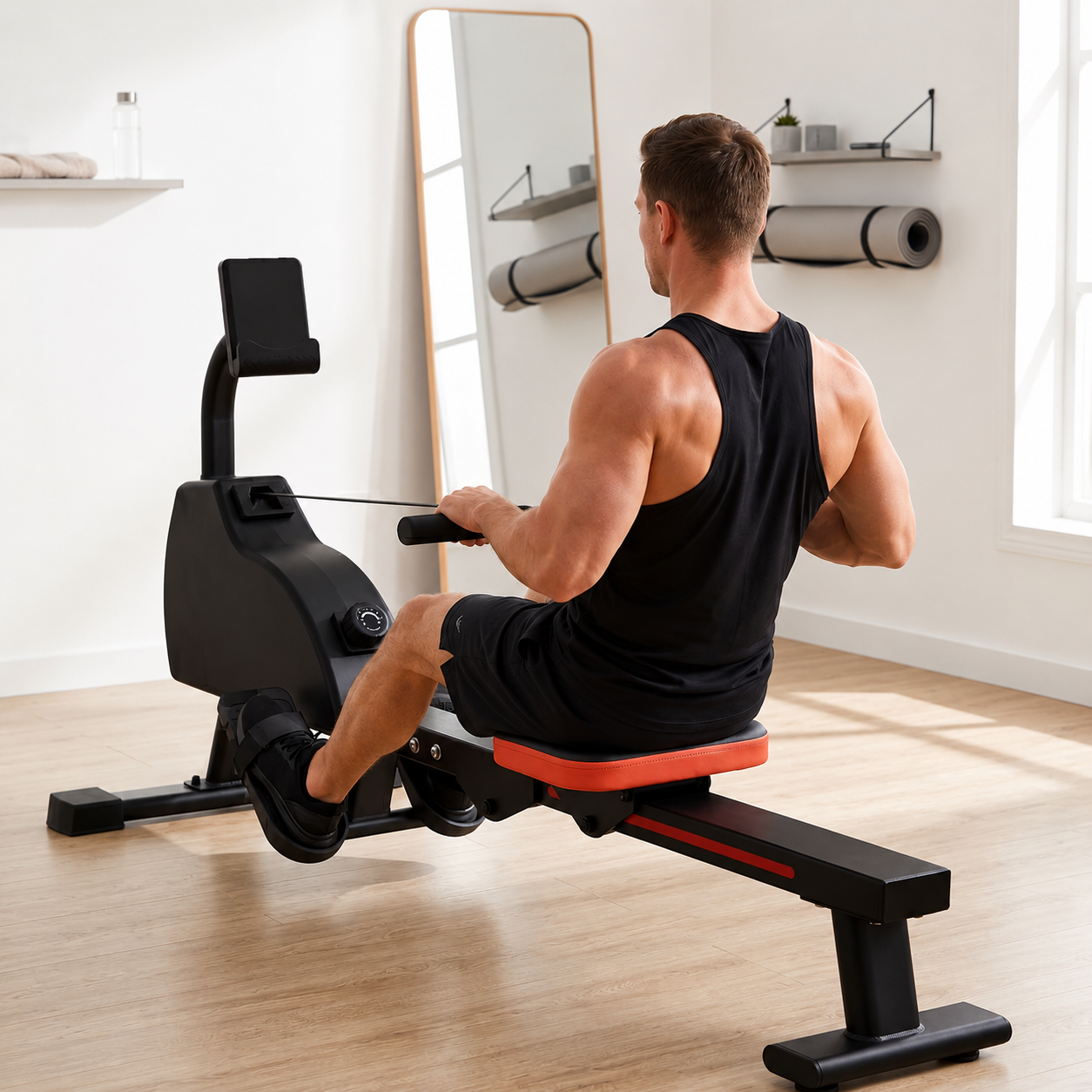 Rameur Magnétique Bluetooth 16 Niveaux | Écran LCD | Compatible Kinomap & Zwift