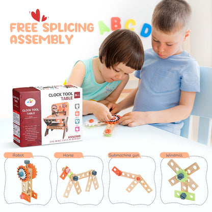 Établi Jouet Enfant en Bois – Banc à Outils Créatif – Jeu de Construction & Simulation Bricolage
