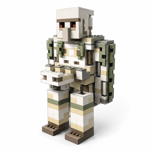 Blocs de Construction – Golem de Fer Minecraft | Figurine Pixel Art en Briques | Set Collector Adulte & Ado