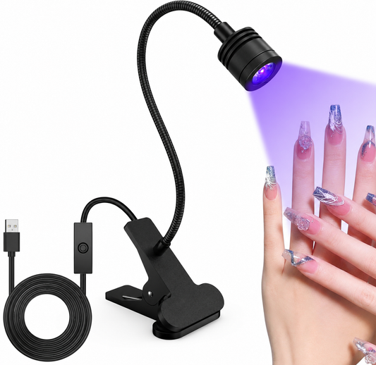 Lampe UV LED 5W Col de Cygne Réglable 360° – Séchoir USB Gel & Semi-Permanent & Nail Art