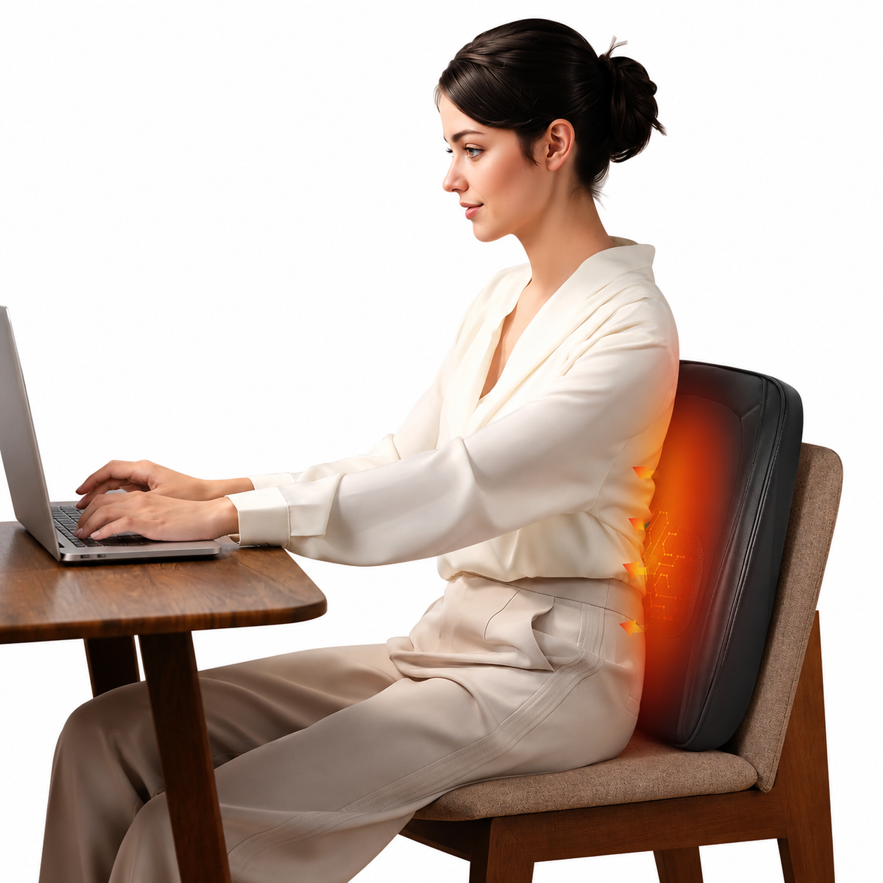 Masseur Shiatsu Chauffant Dos et Nuque – Coussin de Massage Électrique à Pétrissage Profond, Massage Cervical, Lombaires et Épaules, Relaxation Musculaire, Cadeau Bien-Être