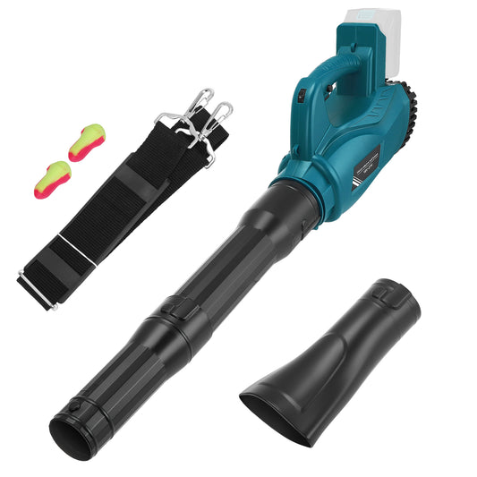 Souffleur à Feuilles Sans Fil 18V Haute Puissance 297 km/h – Aspirateur Souffleur Portable 6 Vitesses avec Buses Interchangeables – Outil de Nettoyage Jardin Terrasse Garage
