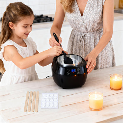 Kit Fonte de Cire Électrique 1L pour Bougies – Appareil de Fusion avec Température Réglable – DIY Fabrication Bougies Maison