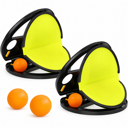 Jeu de Lancer et Capture Interactif pour Enfants – Set Raquettes & Balles Attrape-Balle – 2 Joueurs Plein Air