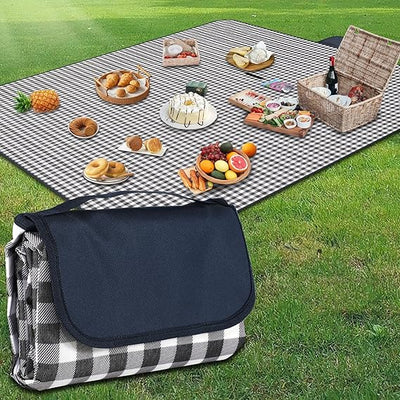 Couverture de Pique-Nique Imperméable 200x300 cm – Tapis Pliable avec Poignée – Camping Plage